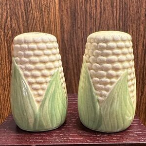 Whimsical Corn Design Salt and Pepper Shakers